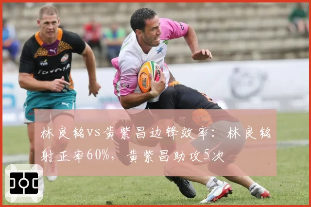 林良铭vs黄紫昌边锋效率：林良铭射正率60%，黄紫昌助攻5次